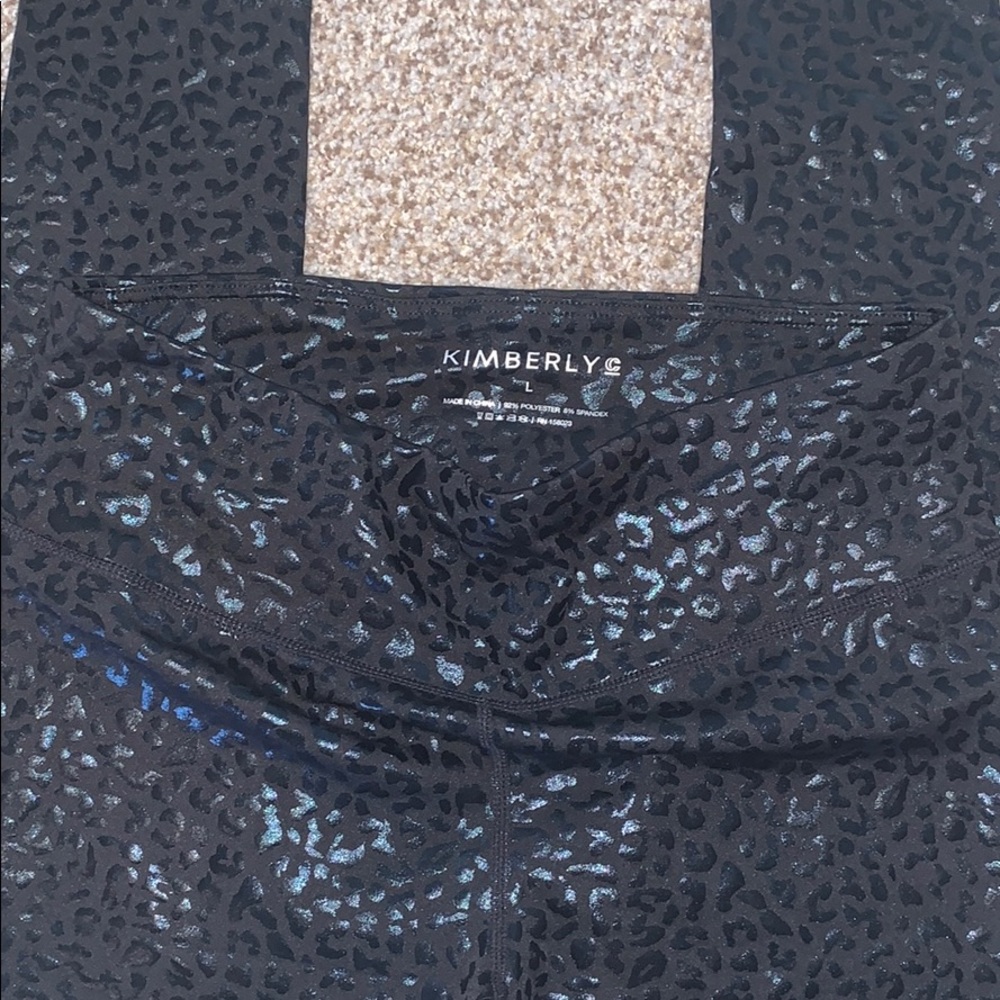 Kimberly Leopard Leggings size L - Picture 3 of 4